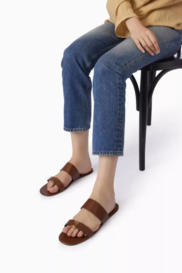 حذاء مفتوح بابيلو جلد ناعم- image 1